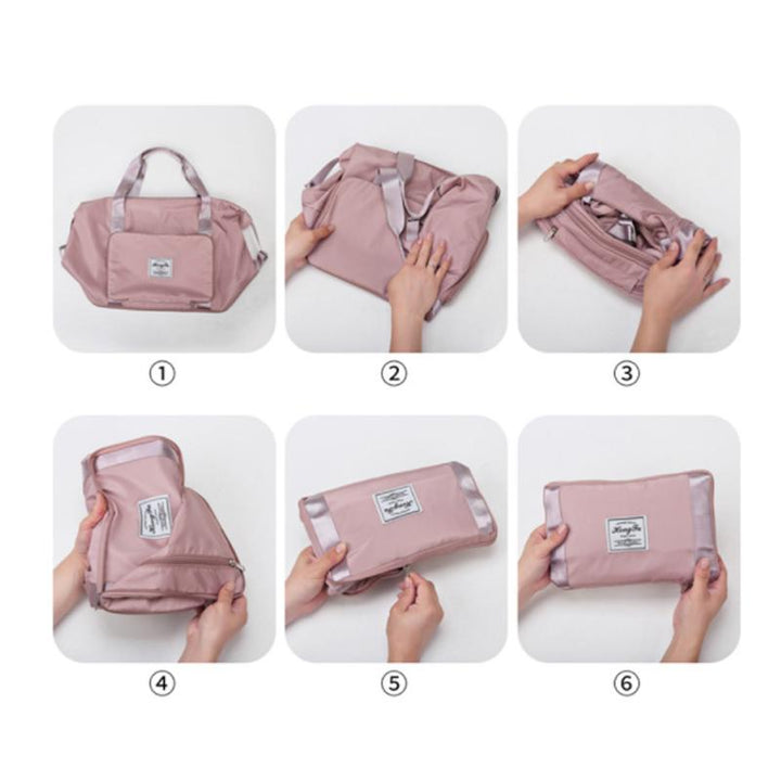 "Damer axelväska i vattentätt oxfordtyg, stor kapacitet, stilren design, lätta remmar och expanderbar botten."