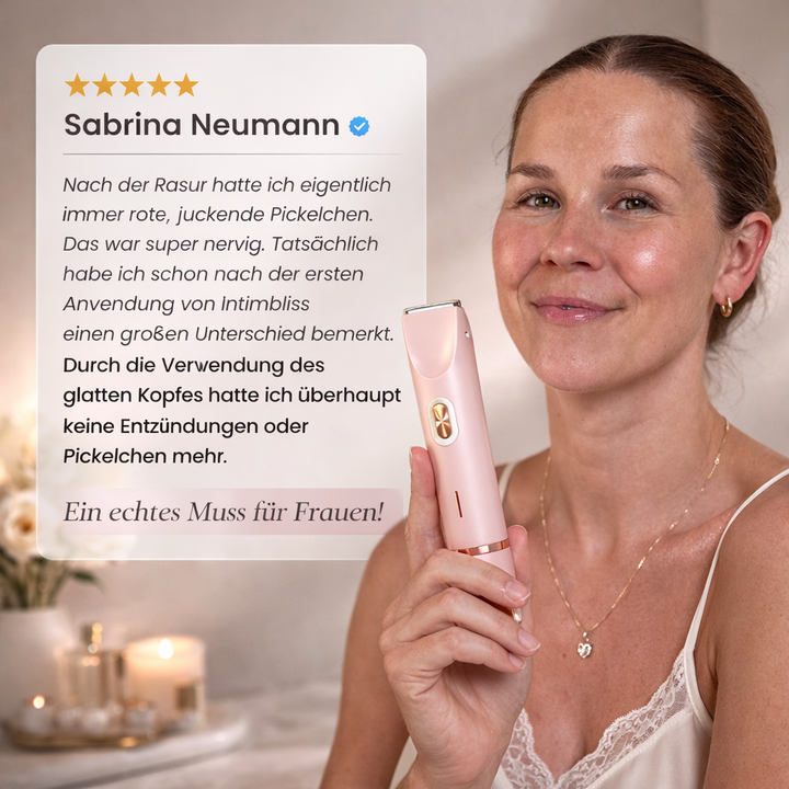 Trådlös intimrakhyvel. Skonsam elektrisk rakapparat för kvinnors hårborttagning, ger slät hud.