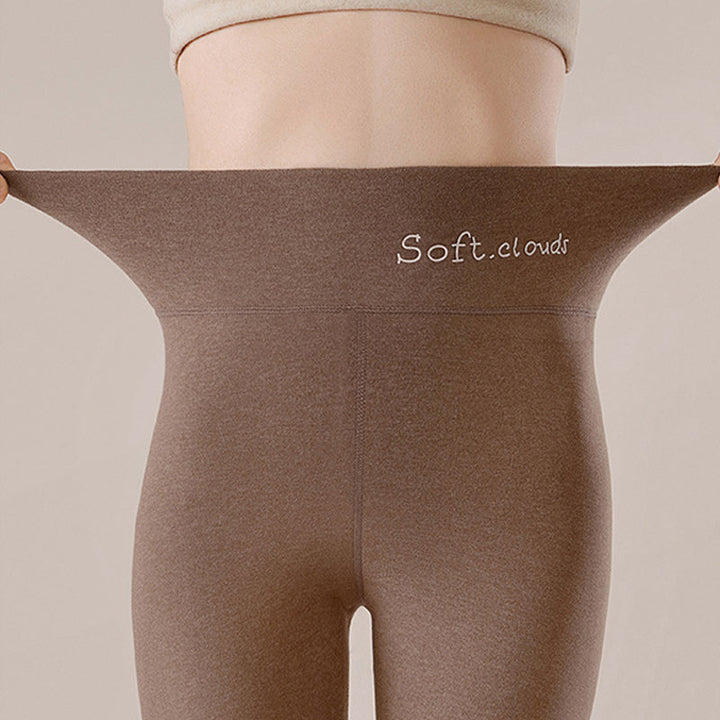 "Damer förtjockade varma leggings, elegant design, smalare look, plyschigt sammet, perfekta för vinter och vardagsbruk."