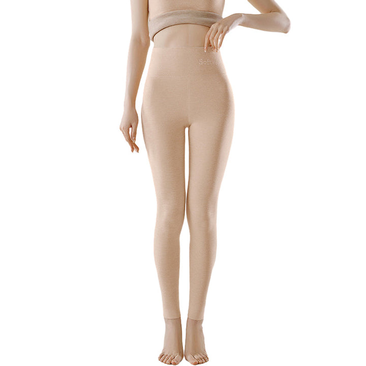 "Damer förtjockade varma leggings, elegant design, smalare look, plyschigt sammet, perfekta för vinter och vardagsbruk."