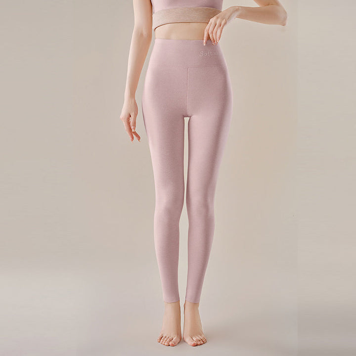 "Damer förtjockade varma leggings, elegant design, smalare look, plyschigt sammet, perfekta för vinter och vardagsbruk."