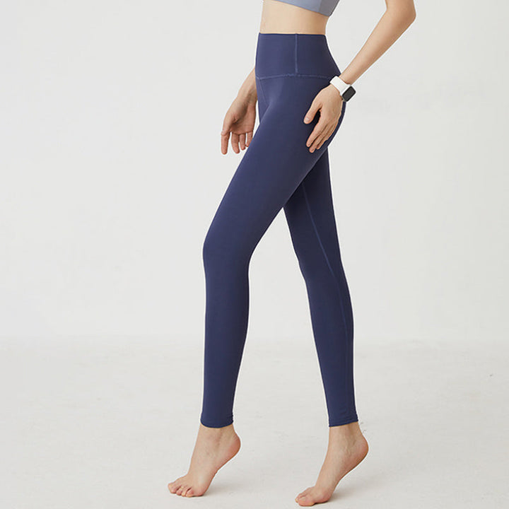 "Damer träningstights hög midja, rumplyftande och texturerad design, perfekt för yoga och gymträning, svart färg."