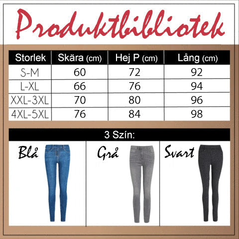 Damjeansleggings med slim effekt, formande passform och elastiskt midjeband. Perfekt för stil och komfort dagligen.