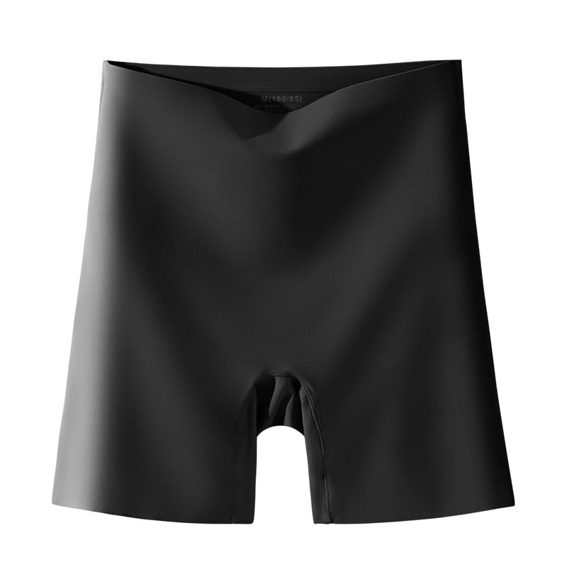 "Damspecifika sömlösa slipshorts i beige, eleganta och anti-skav med komfortabel passform och lätt kompression."