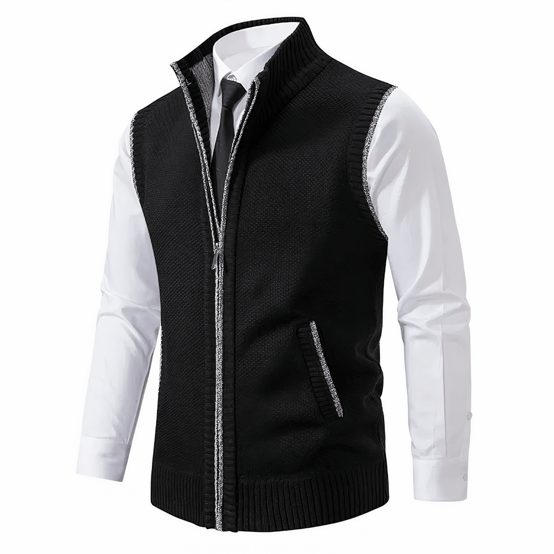 Klassisk stickad cardigan för herrar – Stil & komfort