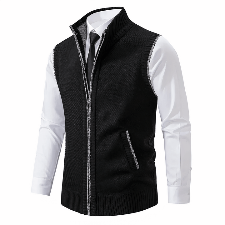 Klassisk stickad cardigan för herrar – Stil & komfort