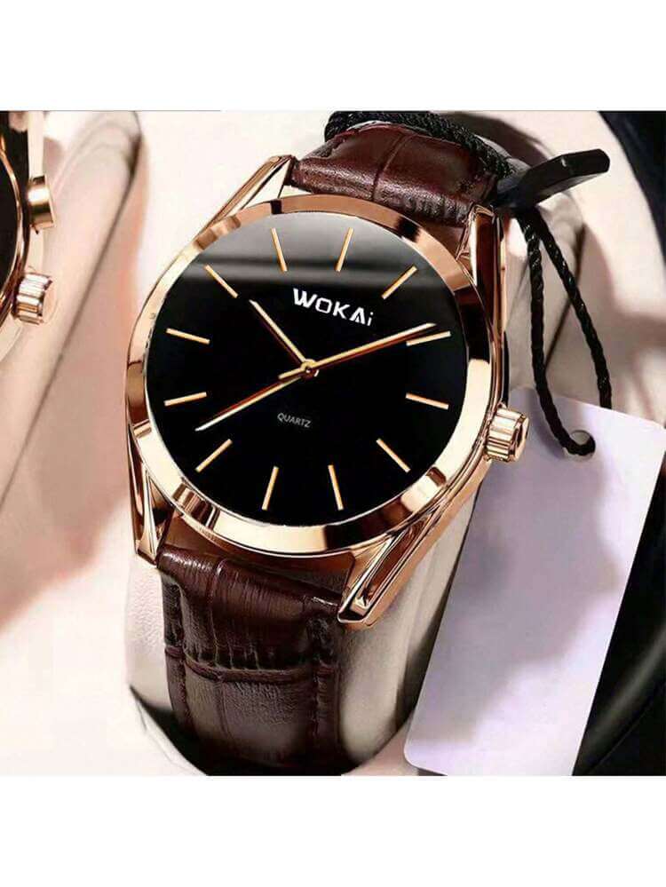 Elegant Rose Gold Quartz Watch