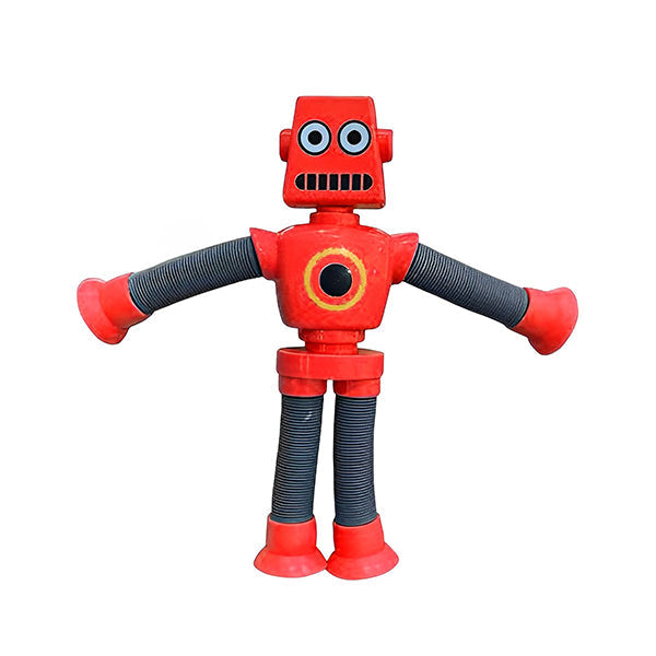"Deformerbar robotleksak med sugkopp, färgglad design, flexibel form, passar barn och tonåringar, pedagogisk leksak."