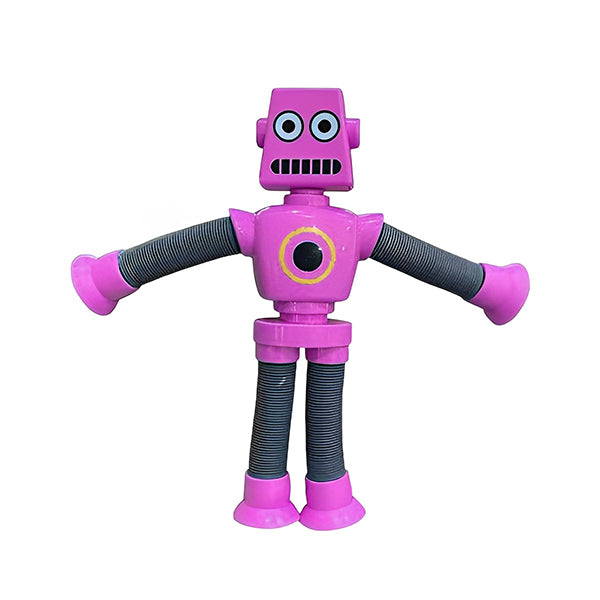 "Deformerbar robotleksak med sugkopp, färgglad design, flexibel form, passar barn och tonåringar, pedagogisk leksak."