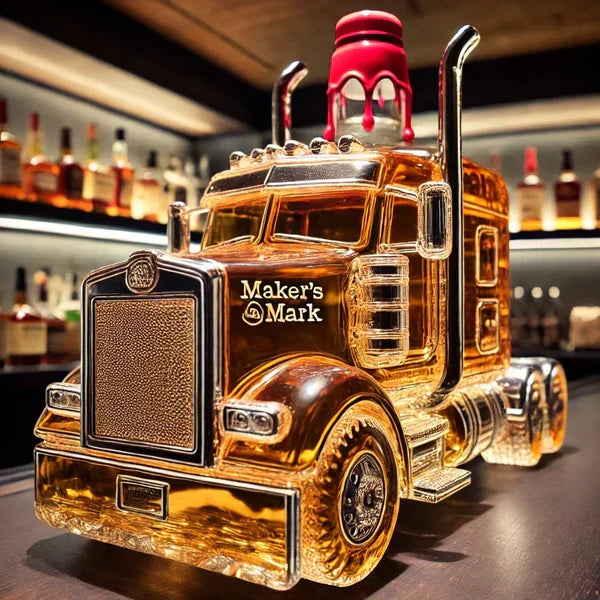 Högkvalitativ whiskeykaraff i semitrailer-stil, idealisk för elegant förvaring och servering.