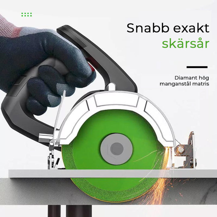 "Diamantskärande verktyg för exakta snitt, med tåligt stålblad för glasbearbetning, perfekt för professionella och DIY-använd