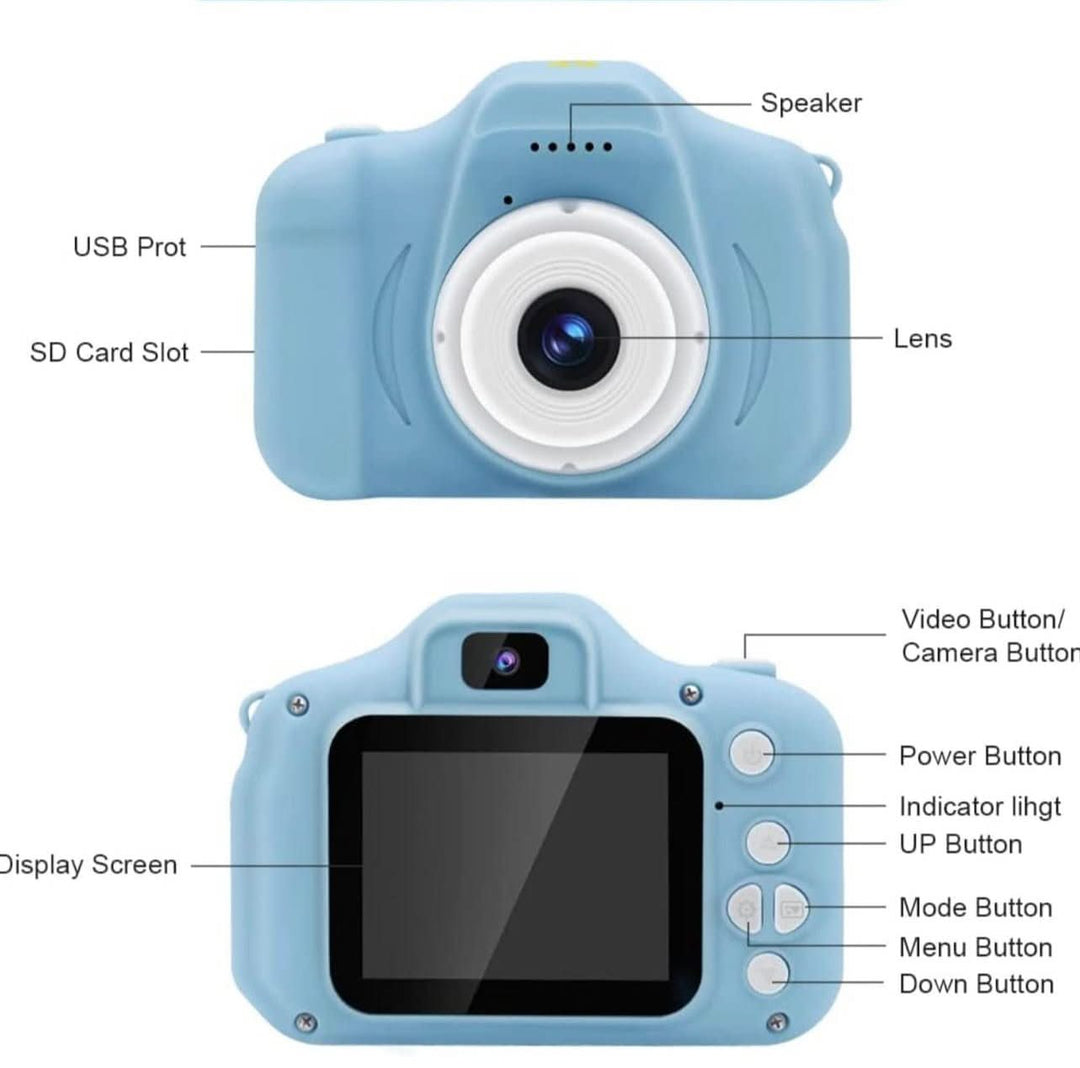 Kompakt digitalkamera, perfekt present för både barn och vuxna. Fånga ögonblick med foto- och videofunktion.