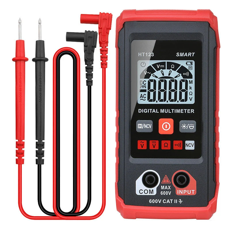 "Digital multimeter för elektrisk mätning, med smart autoläge, stor display och robust design för exakta och snabba resultat.