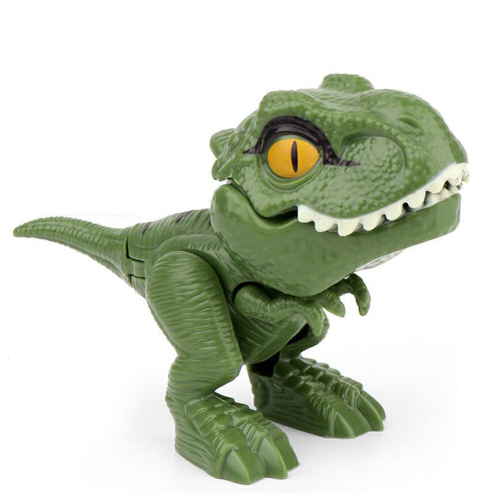 Dinosaurie-fingerdockor i plast för barn, detaljerade och färgglada, idealiska för kreativ lek med Jurassic World-tema.
