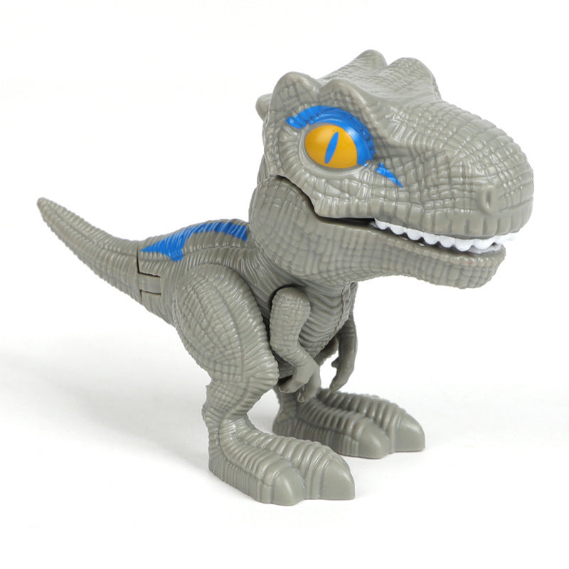 Dinosaurie-fingerdockor i plast för barn, detaljerade och färgglada, idealiska för kreativ lek med Jurassic World-tema.