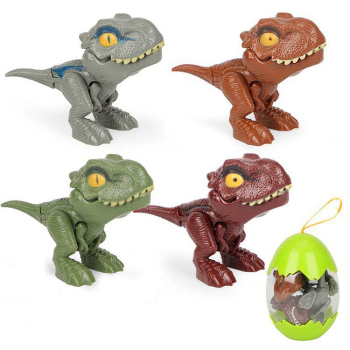 Dinosaurie-fingerdockor i plast för barn, detaljerade och färgglada, idealiska för kreativ lek med Jurassic World-tema.