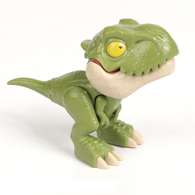 Dinosaurie-fingerdockor i plast för barn, detaljerade och färgglada, idealiska för kreativ lek med Jurassic World-tema.