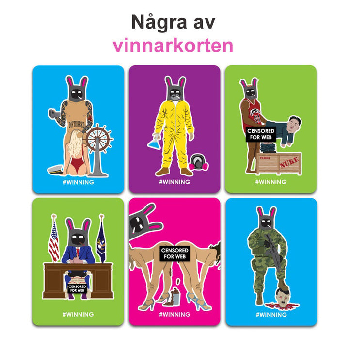 "Disturbed Friends festspel för vuxna med färgglada spelkort och störande frågor, perfekt för roliga spelkvällar."