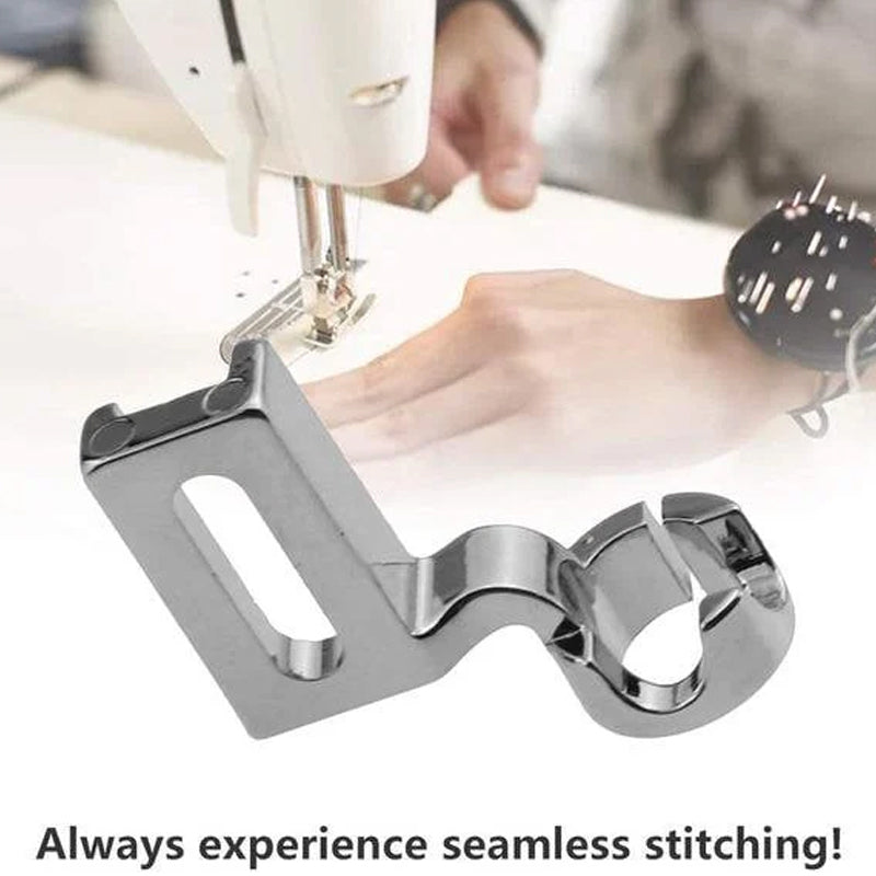 "DIY lapptäcksverktyg kit med sex akrylmallar och en tryckfot, idealiskt för kreativt quiltning och handarbete."