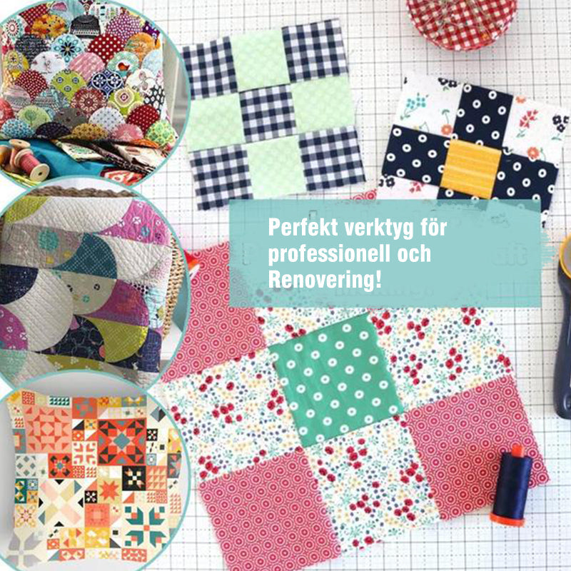 "DIY Mall Set i akryl för quiltning och patchwork, 27 mångsidiga mallar, robust design för skräddarsydda mönster."