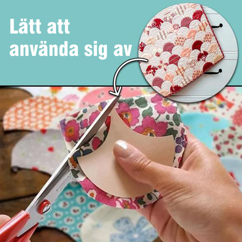 "DIY Mall Set i akryl för quiltning och patchwork, 27 mångsidiga mallar, robust design för skräddarsydda mönster."