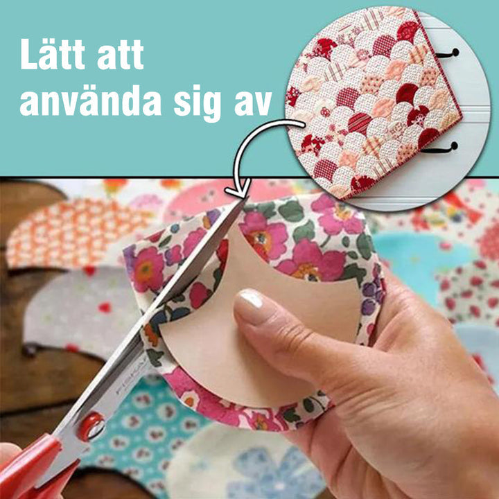 "DIY Mall Set i akryl för quiltning och patchwork, 27 mångsidiga mallar, robust design för skräddarsydda mönster."