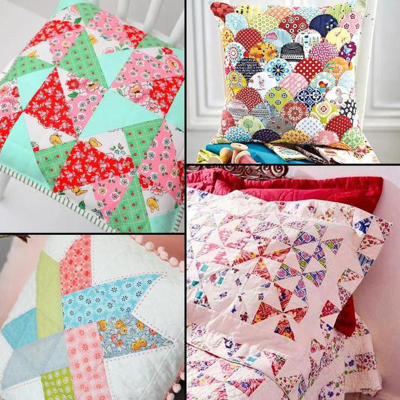 "DIY Mall Set i akryl för quiltning och patchwork, 27 mångsidiga mallar, robust design för skräddarsydda mönster."