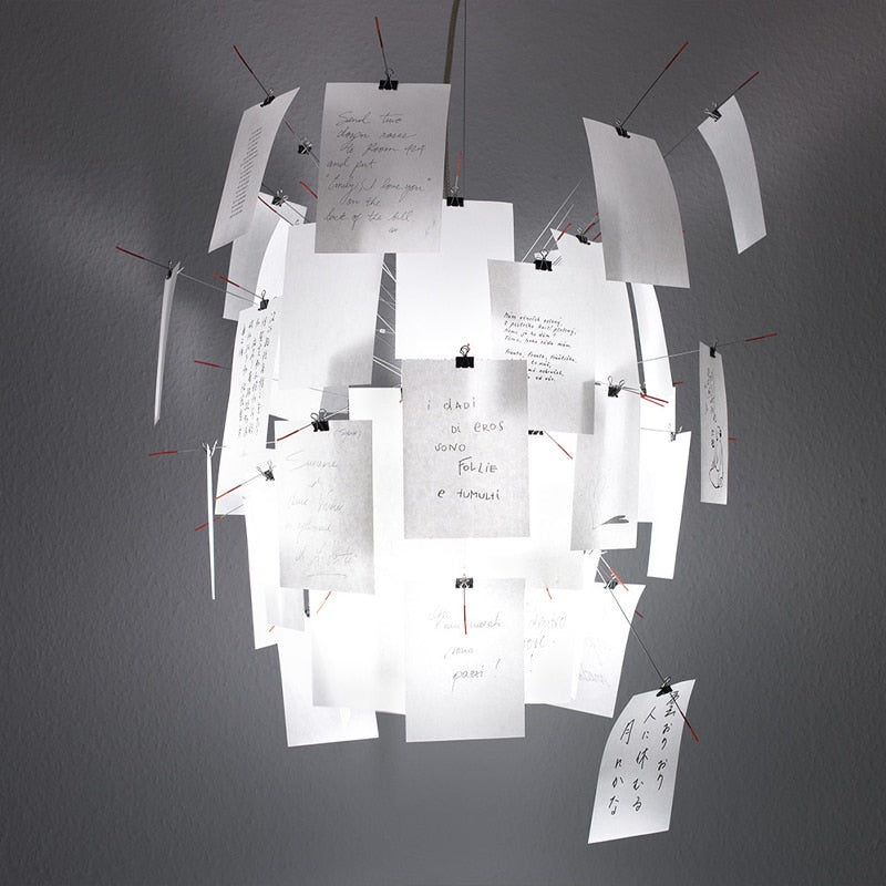Anpassningsbar DIY taklampa i unik konfiguration. Modern design och belysning för hemmet.