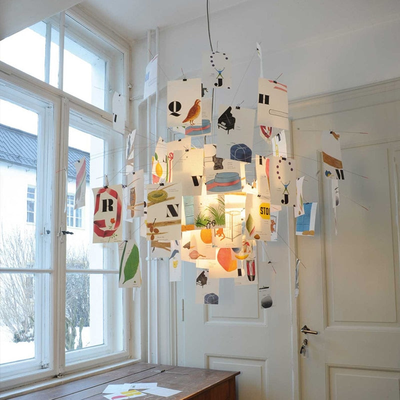 DIY taklampa som en del av modern inredning. Personlig och anpassningsbar takbelysning.