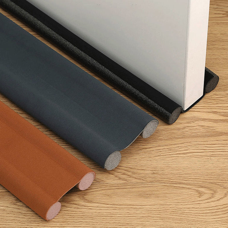 "Dubbelsidig dörrbottentätning för isolering, passar upp till 36 tum. Stoppar drag och damm, lätt att anpassa och installera.