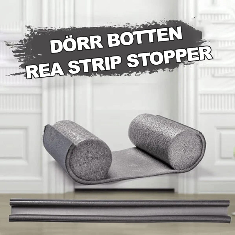 "Dubbelsidig dörrbottentätning för isolering, passar upp till 36 tum. Stoppar drag och damm, lätt att anpassa och installera.