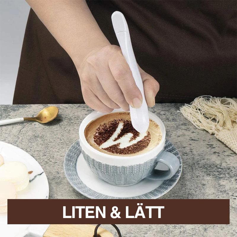 "Dubbelsidiga kaffe snideripennor i flera färger, ergonomisk design för kreativa mönster med kryddor, köksverktyg"