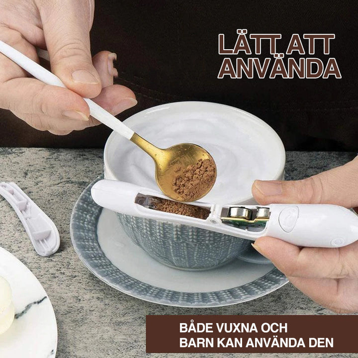 "Dubbelsidiga kaffe snideripennor i flera färger, ergonomisk design för kreativa mönster med kryddor, köksverktyg"