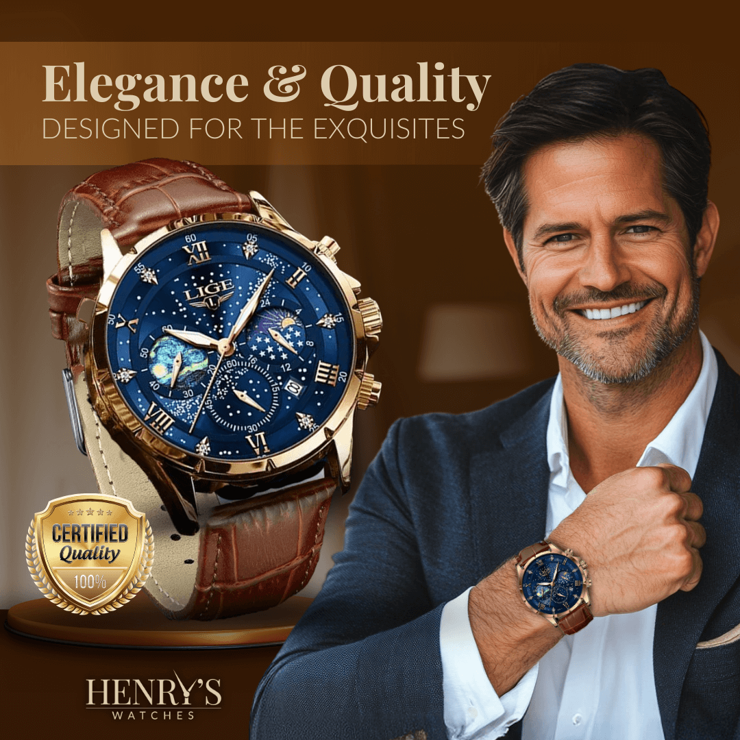 Elegant Moonphase Klocka