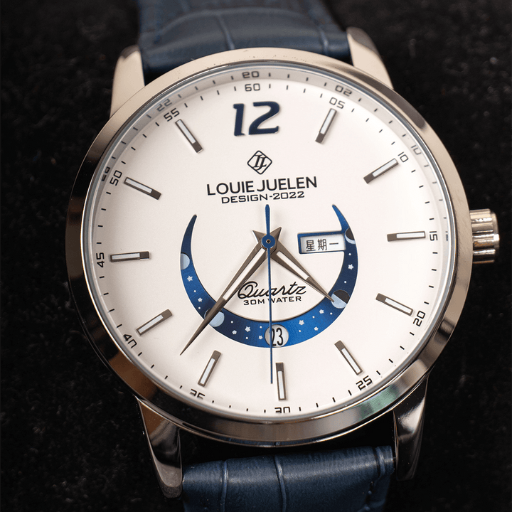 Elegant Luminous Moonphase Klocka