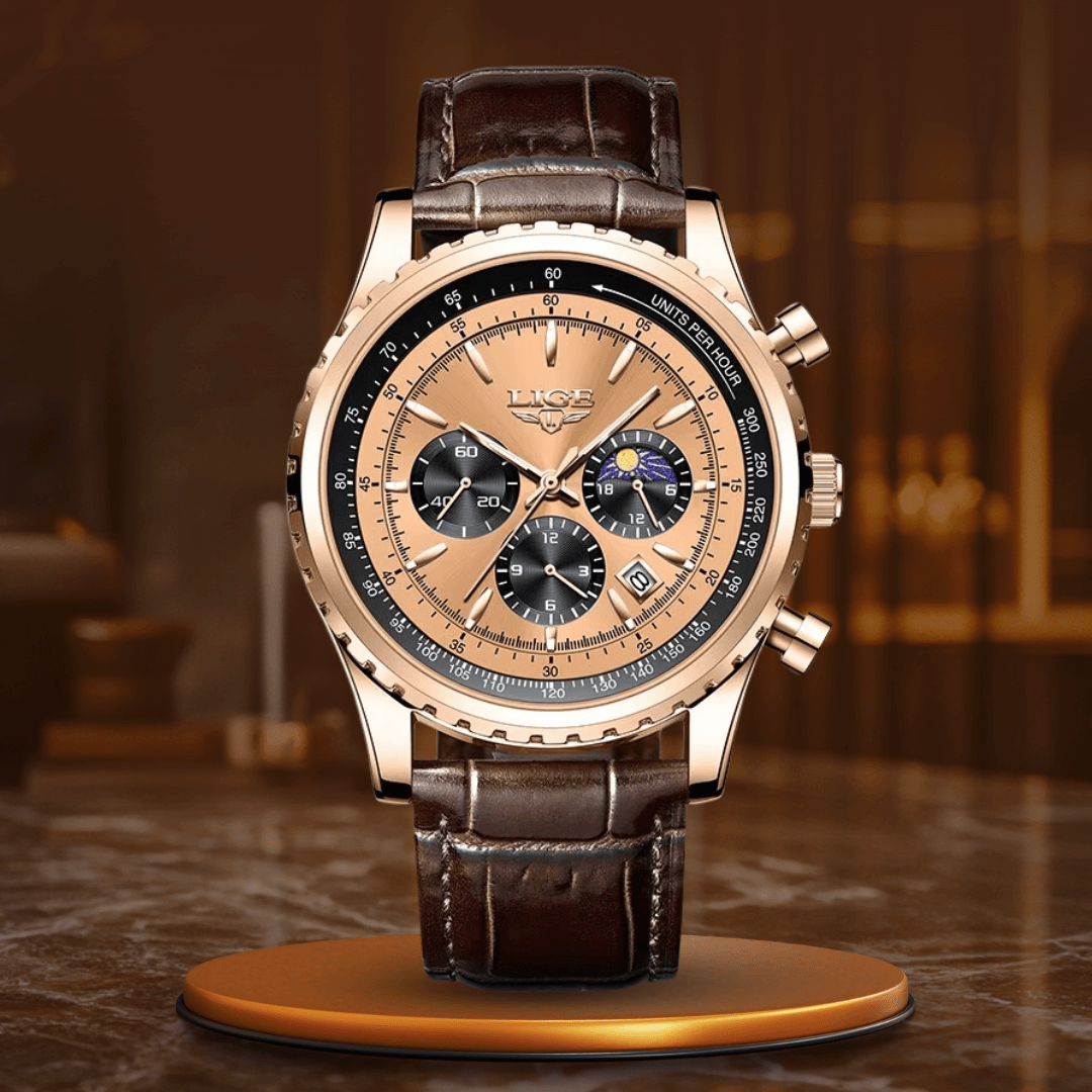 Elegant Kvartsur med flera funktioner