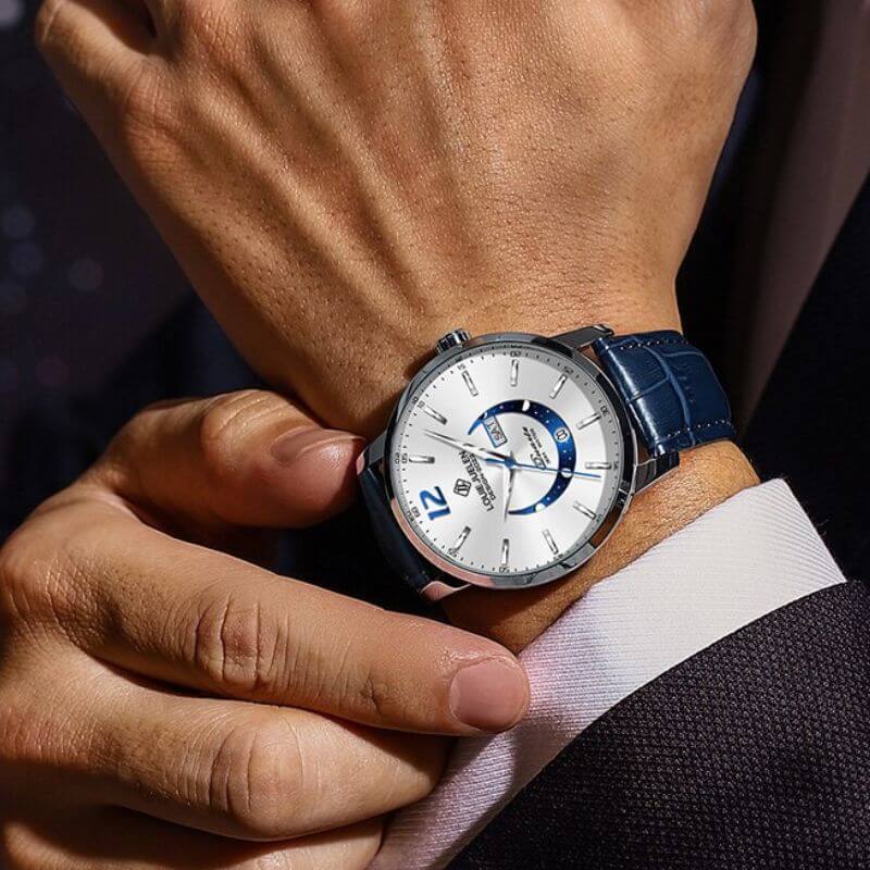 Elegant Luminous Moonphase Klocka