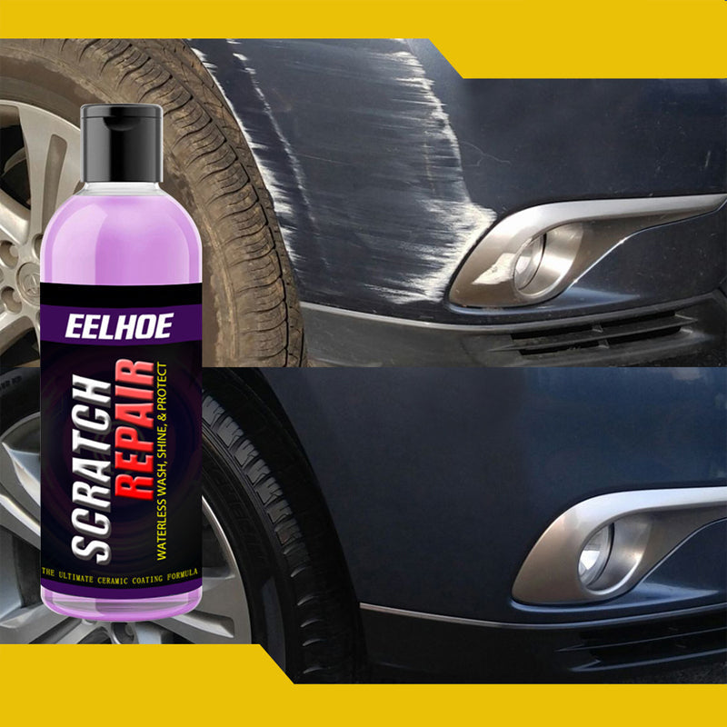 "Effektiv bilreparationsformel, tar bort repor, virvlar, oxidation, återställer lacken till en elegant finish."