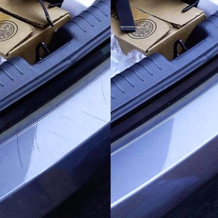 "Effektiv bilreparationsformel, tar bort repor, virvlar, oxidation, återställer lacken till en elegant finish."