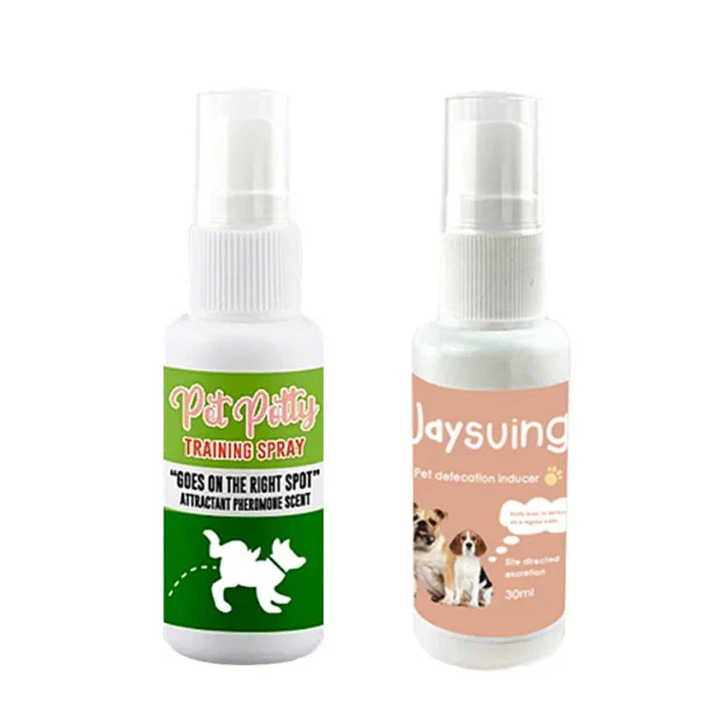 Potträningsspray för hundar; effektiv lösning för valpträning och att lära vuxna hundar var de ska kissa.