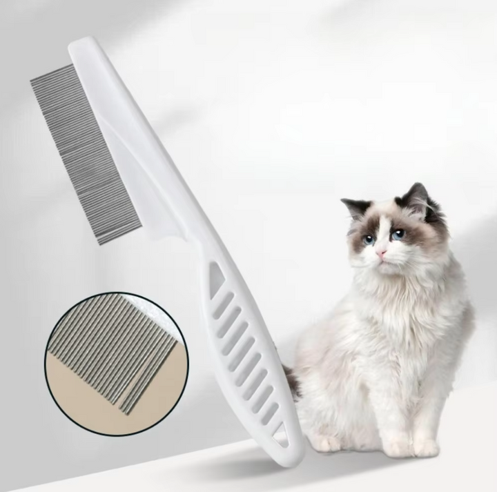 Loppkam som ger kemikaliefri loppborttagning och skonsam pälsvård för din katt eller hund.