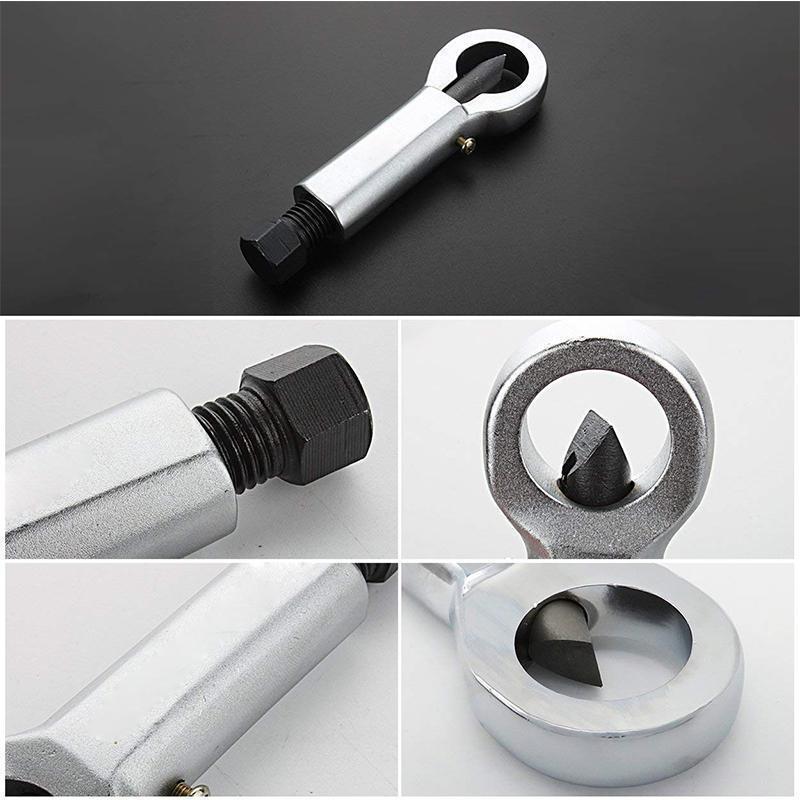 "Effektiv Nut Splitter Pro för rostiga muttrar, kompakt och hållbar design i metall för robust mutteravlägsning."