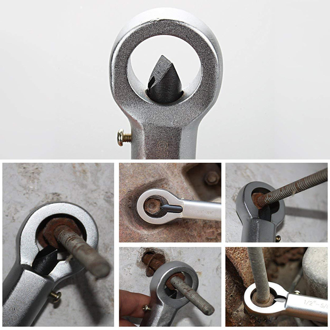 "Effektiv Nut Splitter Pro för rostiga muttrar, kompakt och hållbar design i metall för robust mutteravlägsning."