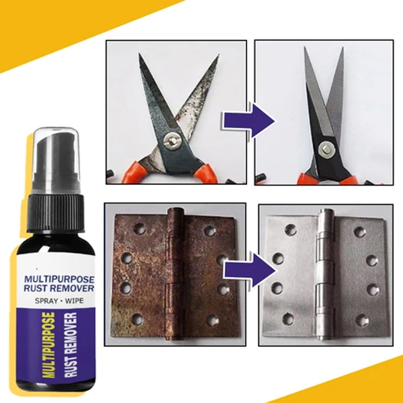 "Effektiv universell rostborttagningsspray, sprayflaska, vit vätska, enkel användning för metallföremål, 100 ml."