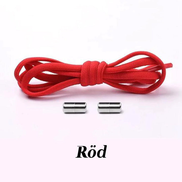 "Elastiska skosnören med metallkapslar, unisex, färgglada alternativ, enkelhet och bekvämlighet, för alla skor."