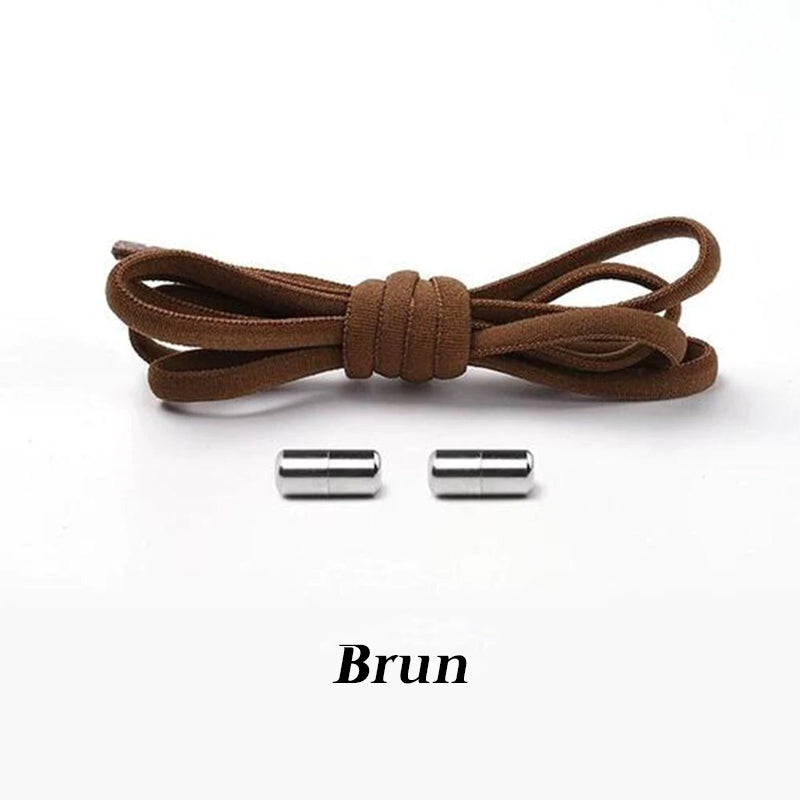 "Elastiska skosnören med metallkapslar, unisex, färgglada alternativ, enkelhet och bekvämlighet, för alla skor."