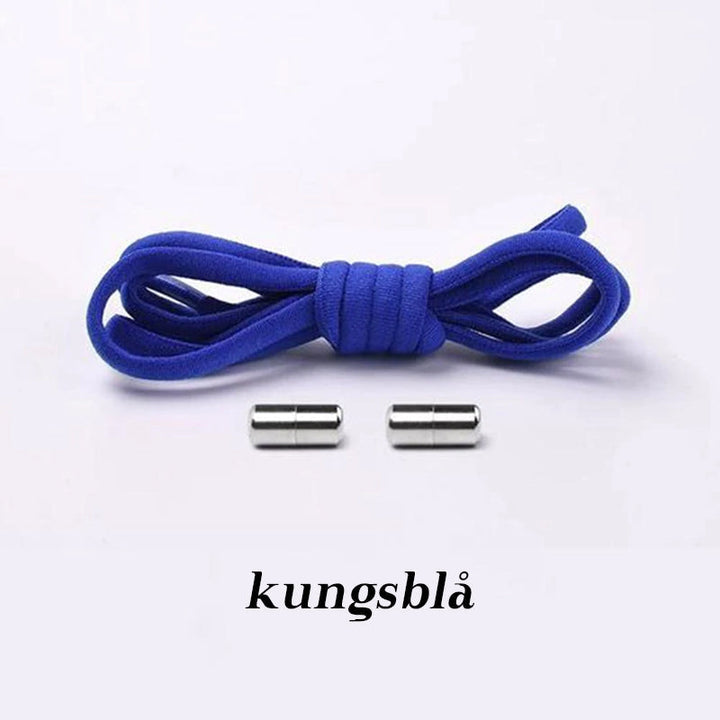 "Elastiska skosnören med metallkapslar, unisex, färgglada alternativ, enkelhet och bekvämlighet, för alla skor."