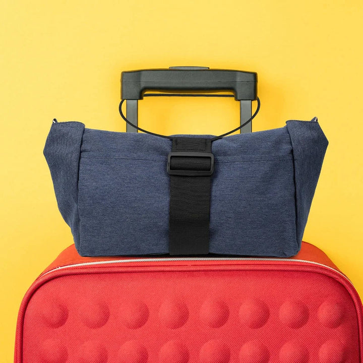 "Elastiskt band för bagage, svart och flexibelt, idealiskt för resväskor och bärbara väskor, säker och lättanvänd."