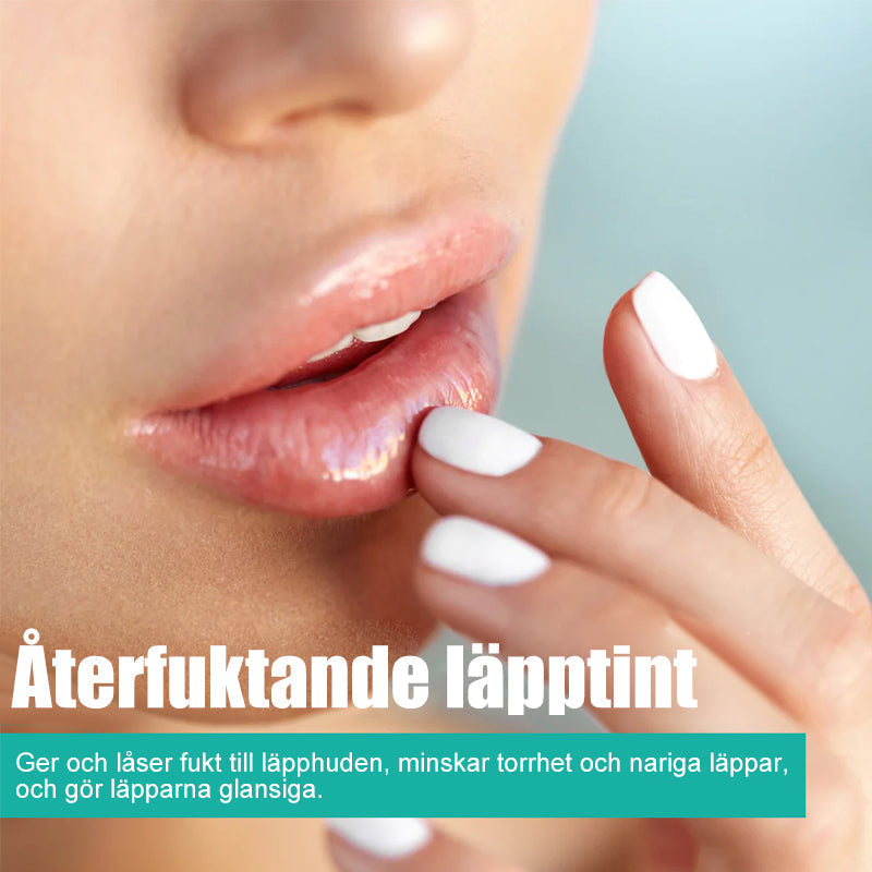 "Elegant 24-timmars fuktgivande läppfärg med naturlig glans, mjuk applikation för alla hudtoner, perfekt skönhetslösning."