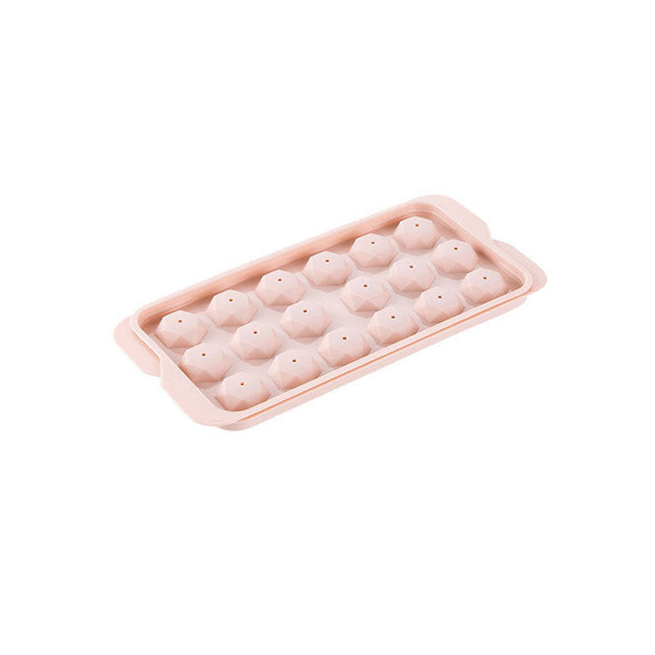 "Elegant 3D-istillverkningsset i blå och rosa för köket, med diamant- och rundformade isformar för unika drinkupplevelser."